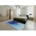 thumbnail image 5 of Ahgly Company Machine Washable Indoor Rectangle Transitional Blueberry Blue Area Rugs, 5' x 7', 5 of 7
