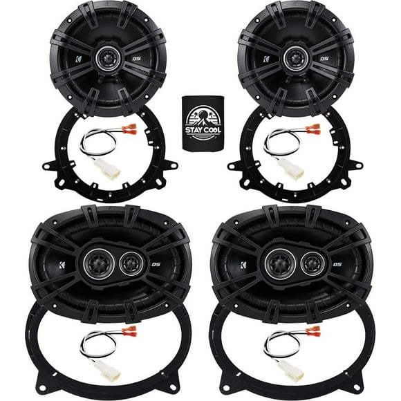 Kit de mejora de altavoces KICKER DS Series 6X9 y 6.5 pulgadas para Toyota Highlander 2014-2019