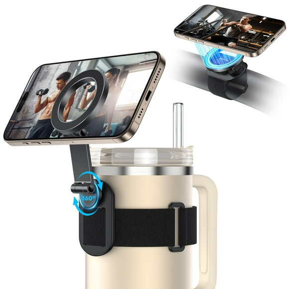 Soporte magnético para teléfono OMOTON para rotación Magsafe de 360°