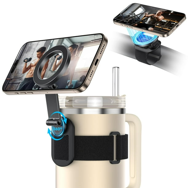 Soporte magnético para teléfono OMOTON para rotación Magsafe de 360°