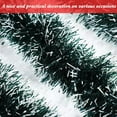thumbnail image 5 of LQQBOX 50 Ft Christmas Tinsel Garland,Blackish Green Frost Tip Metallic Garland for Christmas Tree Xmas Party Decorations, 5 of 7