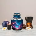 thumbnail image 5 of MUKTIVE Cross Memorial Burial Urn for Ashes Adult Men & Women, Navy Blue Cremation Urns for Ashes Mother, 10 Inch Large Landscape Decorative Urns for Human Funeral, 5 of 7