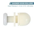 thumbnail image 3 of 19mm Shower Door Rollers, Sliding Shower Doors Runners Wheels Replacement for 4-6mm, White 4 Pcs, 3 of 6