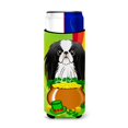 thumbnail image 1 of Koozies para latas delgadas Caroline's Treasures BB1974MUK Chin japonés Día de San Patricio multicolor, 1 of 1