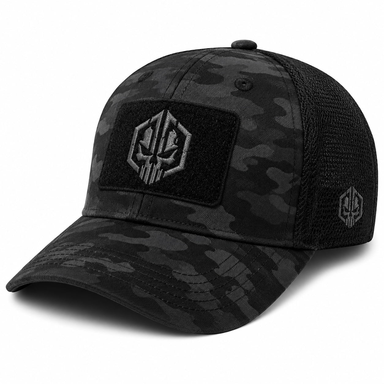 Tac Gear Stretch Fit Tactical Adjustable Hat with Patriot Patch Polyester Baseball Cap Black Men s 1 Count