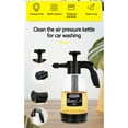 thumbnail image 7 of XEOVHV 2L Pump Foam Sprayer, 0.5 Gallon Hand Pump Sprayer, Foaming Pump Sprayer, Car Wash Sprayer for Home Cleaning, Garden Watering, Car Detailing, Spraying Weeds (Black), 7 of 7