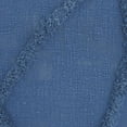 thumbnail image 2 of Boho Chic Blue Textured Lines Throw Pillow, 2 of 4