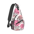 thumbnail image 2 of ZICANCN Crossbody Sling Bags for Women Men,Pastel Flower Geometry Casual Shoulder Backpacks for Hiking Daypacks, 2 of 9