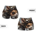 thumbnail image 5 of Picia Steampunk Squirrel Pilot Printed Workout Shorts for Women Seamless Scrunch Butt Lifting High Waisted Yoga Gym Booty Running Moisture-wicking Short Pants-Large, 5 of 9