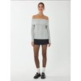 thumbnail image 2 of Off Shoulder Knitted Sweater, 2 of 6
