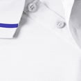 thumbnail image 5 of Mens Polo Shirts Short Sleeve Dual Tipped Collar T-Shirt Cotton Pique Buttons Classic Fit Casual Golf Shirts White XL, 5 of 9