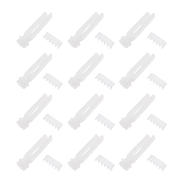 12 piezas de accesorios para persianas venecianas, vástagos blancos para persianas verticales de PVC para el hogar