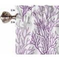 thumbnail image 5 of Kitchen Curtains Set, Purple Gray Coral Coastal Kitchen Curtains and Valances Set, Summer Beach Seaside Nautical Rod Pocket Tier Curtains 36 Inch Length for Cafe/Bedroom Windows, 5 of 6