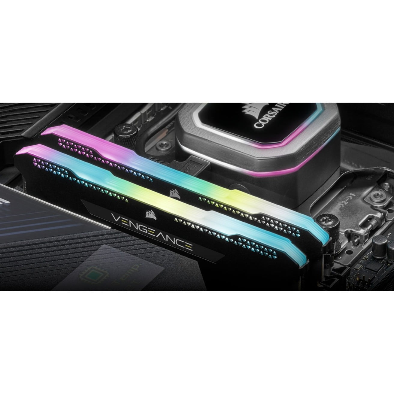 Corsair Vengeance RGB Pro SL 16GB [2x8GB] DDR4 DRAM 3200MHz C16 Memory Kit - Black (cmh16gx4m2e3200c16)