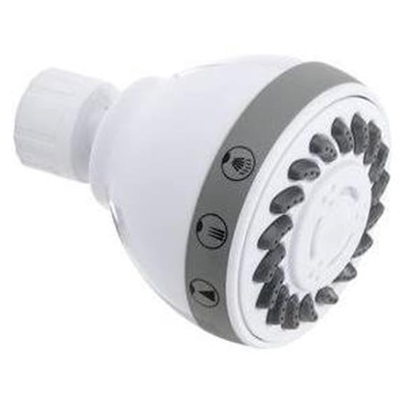 2.70 in. 3 FNC Hand Held Head Shower Kit, White