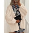 thumbnail image 4 of Cogild Women Oversized Open Front Knit Cardigans for Womens with Puff Sleeves for Comfortable Casual Wear Warmth Fall Winter Sweaters for Womens, 4 of 7