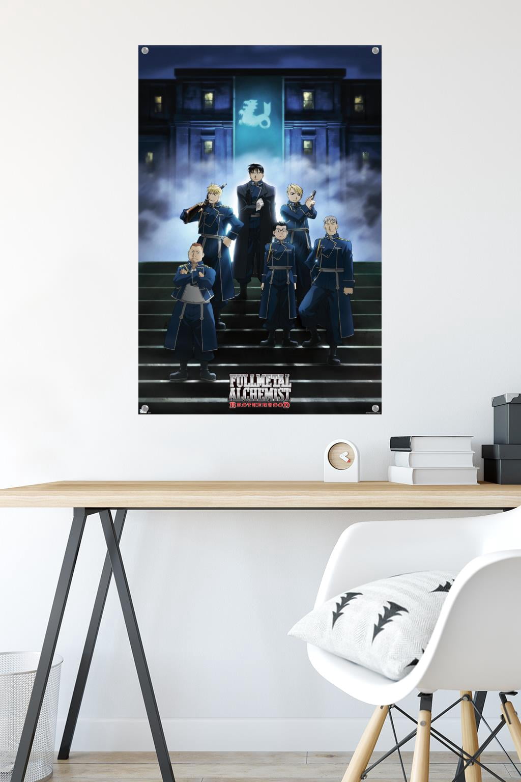 Fullmetal Alchemist: Brotherhood - Key Art 2 Wall Poster with Pushpins, 22.375" x 34"