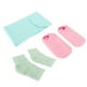 thumbnail image 5 of Calcetines hidratantes para el cuello, reparadores de Gel hidratante reutilizable, coderas, rosa, azul y verde, 5 of 8