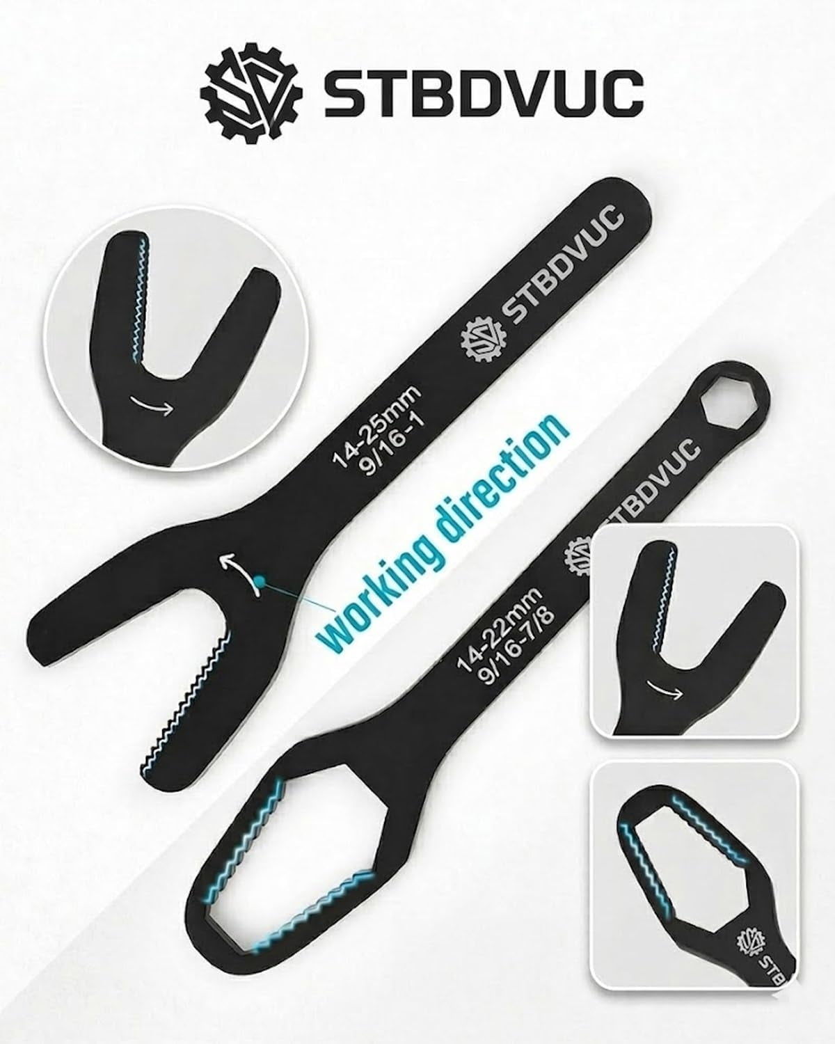 3Pcs Car Universal Self Adjusting Wrench Tool (Double End) - 2026 Multi-functional Adjustable Wrench Set,Double-Head Self-Tightening Wrenches, 3mm-22mm for Auto Repair