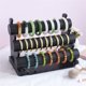 thumbnail image 4 of Soporte Organizador Joyería cuero 3 Niveles, desmontable expositor de pulseras, piel de alta calidad, Ideal para guardar relojes, pulseras, brazaletes, collares y gomas elásticas.(Negro), 4 of 7