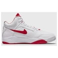 thumbnail image 3 of NIKE; Basketball Air Flight Lite Mid Shoes, White & Red, 12.5, 3 of 6