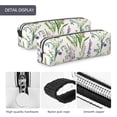thumbnail image 4 of Yiaed Wisteria Flower Print Leather Pencil Case - Leather Pen Pencil Holder - Elegant & Practical Pencil Pouch for Work & Office, 4 of 7