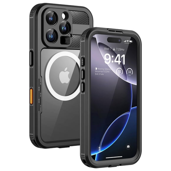 Funda de teléfono Lanhiem Magnetic para iPhone 16 Pro a prueba de agua
