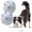 Toy Ball-Blue (Pack of 2), variant on Balls Toys for Aggressive Chewers, Indestructible Durable Bouncy Floating Balls for Dogs to Fetch, Durable Solid Rubber Ball for (2 Pack)