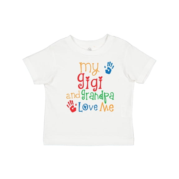 Inktastic My Gigi and Grandpa Love Me Boys or Girls Baby T-Shirt
