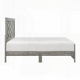 thumbnail image 2 of Queen Size Wooden Platform Bed Frame with Gray Finish, No Box Spring Needed for Main Bedroom, 2 of 9