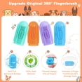 thumbnail image 6 of Tiantian Baodan 8 Pack Dog Toothbrush for Dog Teeth Full Surround Bristles Cleaning, Puppy Finger Toothbrush,Dog Tooth Brushing, Dental Care for Puppies (2 Blue+2 Green+2 Orange+2 Purple), 6 of 6