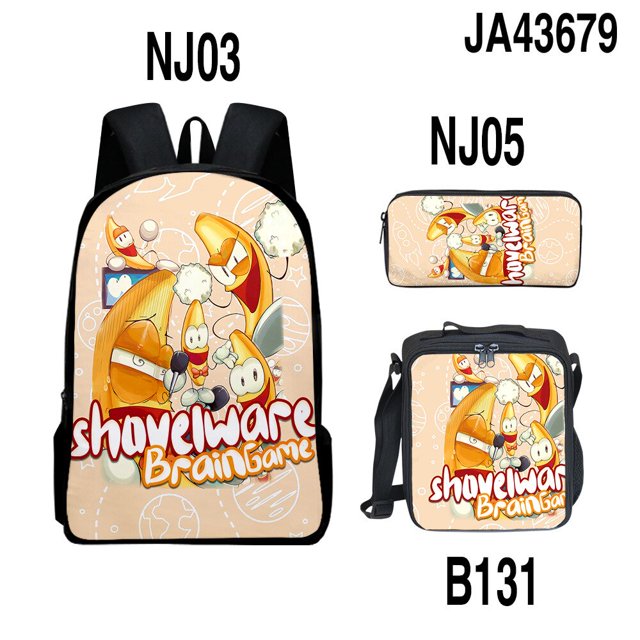 Juego de tres piezas en 3D, Bolsa Escolar Roblox, bolsa de almuerzo para niños, estuche para lápices, regalo de cumpleaños para niñas y niños