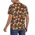 thumbnail image 2 of Lsque Skulls Pattern Mens Polo Golf Shirts Funny Graphics Shorts Sleeve Button Shirts Baseball T-shirt-X-Large, 2 of 7
