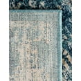 thumbnail image 7 of Unique Loom Oslo Collection Area Rug - Norrebro (3' x 13' 1" Runner Navy Blue/Light Blue), 7 of 7