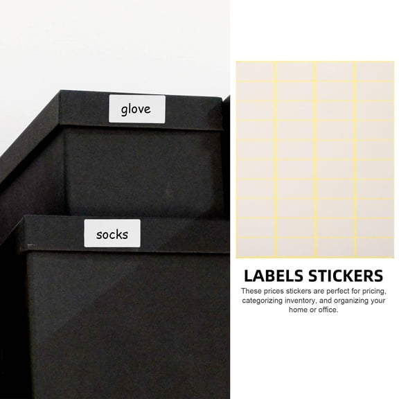 LOLIPPYY Small Blank White Price Sticker Labels for Office, Retail, and Product Pricing Use