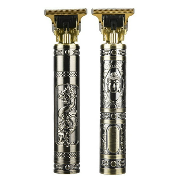 Juego de 2 cortadoras de pelo profesionales de acero inoxidable, potentes cortadoras de pelo eléctricas