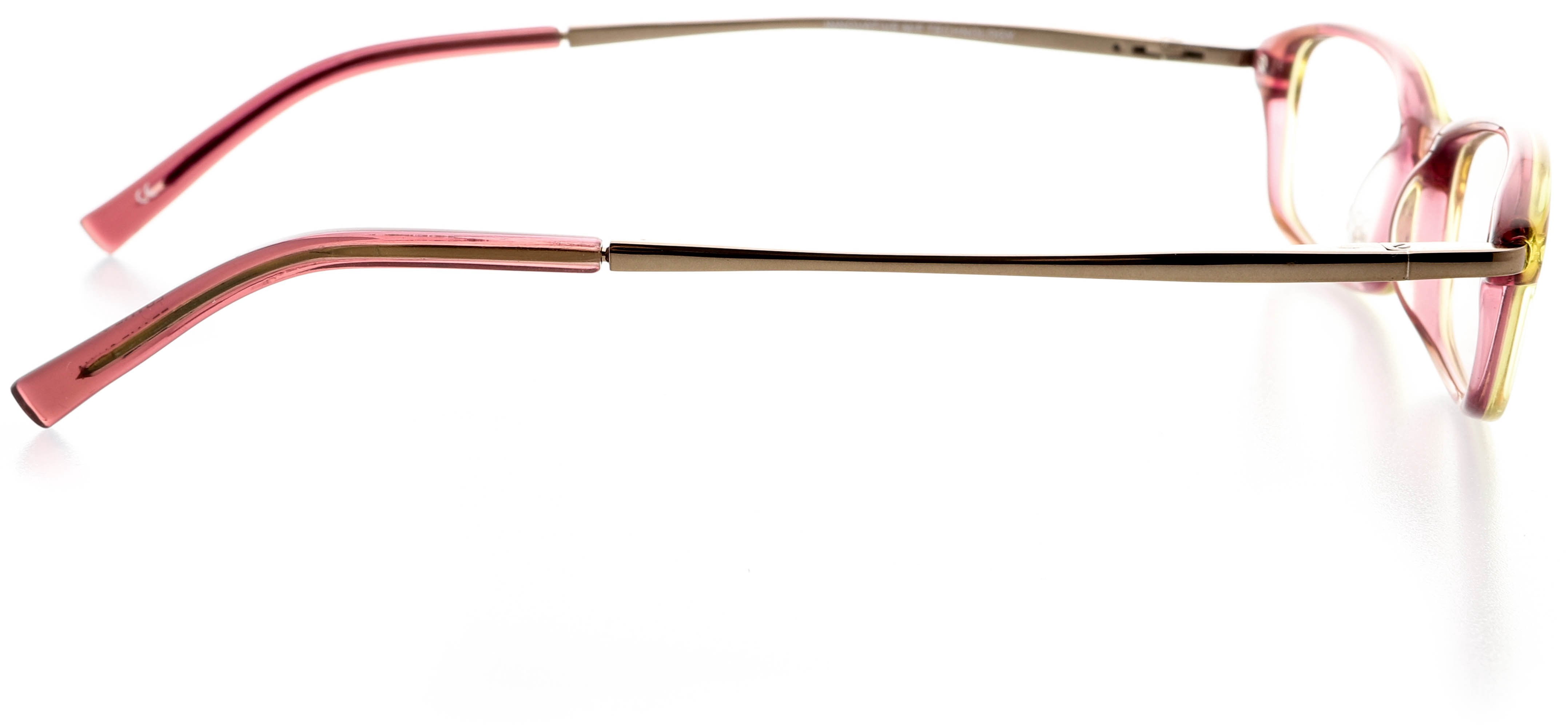 Womens Optical Eyewear - Rectangle Shape, Plastic Full Rim, Olive Brown