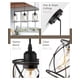 thumbnail image 3 of Luces colgantes Osimir Kitchen Island, cristal negro, paquete de 2 unidades, CH9176-1, 3 of 8