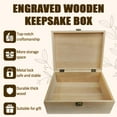 thumbnail image 4 of 1 Pc Wooden Memory Keepsake Box Sleep Tight You Are Loved Box with Hinged Lids, 4 of 9