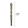thumbnail image 3 of Ceramic Tile Drill Bit Under $5! Yannianjz Four-Edges Serrated Drill Bit for Ceramic Tile, Glass, Concrete, Stainless Steel, Eccentric Dry Beating, High Performance, Titanium Coated, 3 of 6