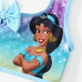 thumbnail image 4 of Disney Princess Toddler Girls Swimsuits Jasmine Graphic Bikini Tops and Skirts 2 Piece Sets Size 4-5T, 4 of 11