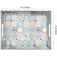 thumbnail image 3 of Coffee Table Trays for Living Room Serving Tray with Handles, Modern Large Tray for Ottoman Coffee Table, 3 of 7