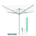 thumbnail image 7 of Retractable Outdoor Umbrella Drying Rack-Height Adjustable,164 ft Long Clothesline Holds 5 Laundry Loads,Silver & Green., 7 of 7