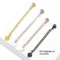 thumbnail image 3 of relayinert Chaîne d'Extension en Acier Inoxydable pour Collier Bracelet Fabrication de Bijoux Fermoir Rallonge Sac Fait Main Or, 3 of 9