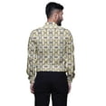 thumbnail image 4 of BESTMAN Slim FitShirtsFor Men Button DownLong Sleeve PrintedShirtsFor Boys, 4 of 5