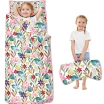 Pioneer Flower Floral Print Pattern Toddler Nap Mats for Kids Preschool,Sleeping Mat Bag or Kids,Toddler Sleeping Bag,Toddler Nap Mat or Daycare