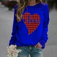 thumbnail image 2 of Chandail à Manches Longues Imprimé Amour pour Femmes, Blouse Ample, 2 of 3