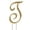 Gold T, variant on BalsaCircle Letter Q Cake Topper 4.5" Gold Rhinestone Personalized Wedding Party Monogram Decorations