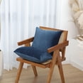 thumbnail image 1 of Paquete de 2 fundas de almohada decorativas de terciopelo supersuave con textura de estilo lujoso, funda de cojín para sofá, dormitorio, cuadrada, azul marino, 18.0 x 18.0 in brillar Juguete, 1 of 3