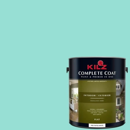 Paint Polished Brass - KILZ COMPLETE COAT Interior/Exterior Paint & Primer in One #RG140-01 Polished Turquoise